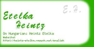 etelka heintz business card